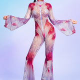 Tenderness Flared Mesh Costume