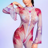 Tenderness Flared Mesh Costume