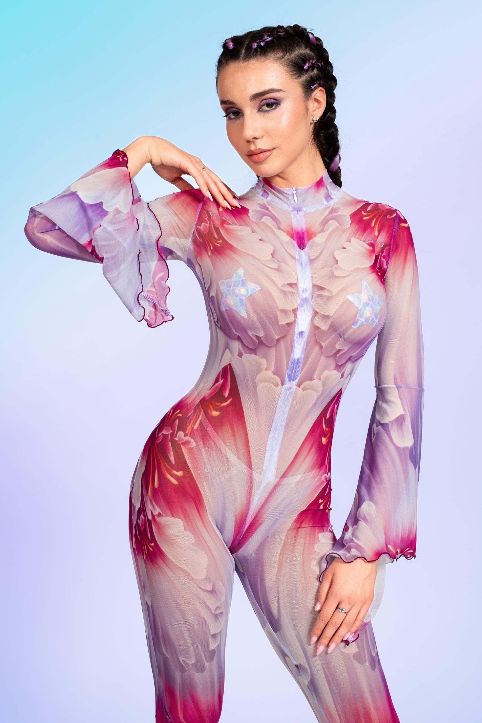 Tenderness Flared Mesh Costume 1