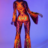 Natural Magmatism Flared Mesh Costume