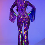 Forged From Quartz Criss-Cross Mesh Costume