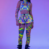 Abstract Concept Chaps Leotard