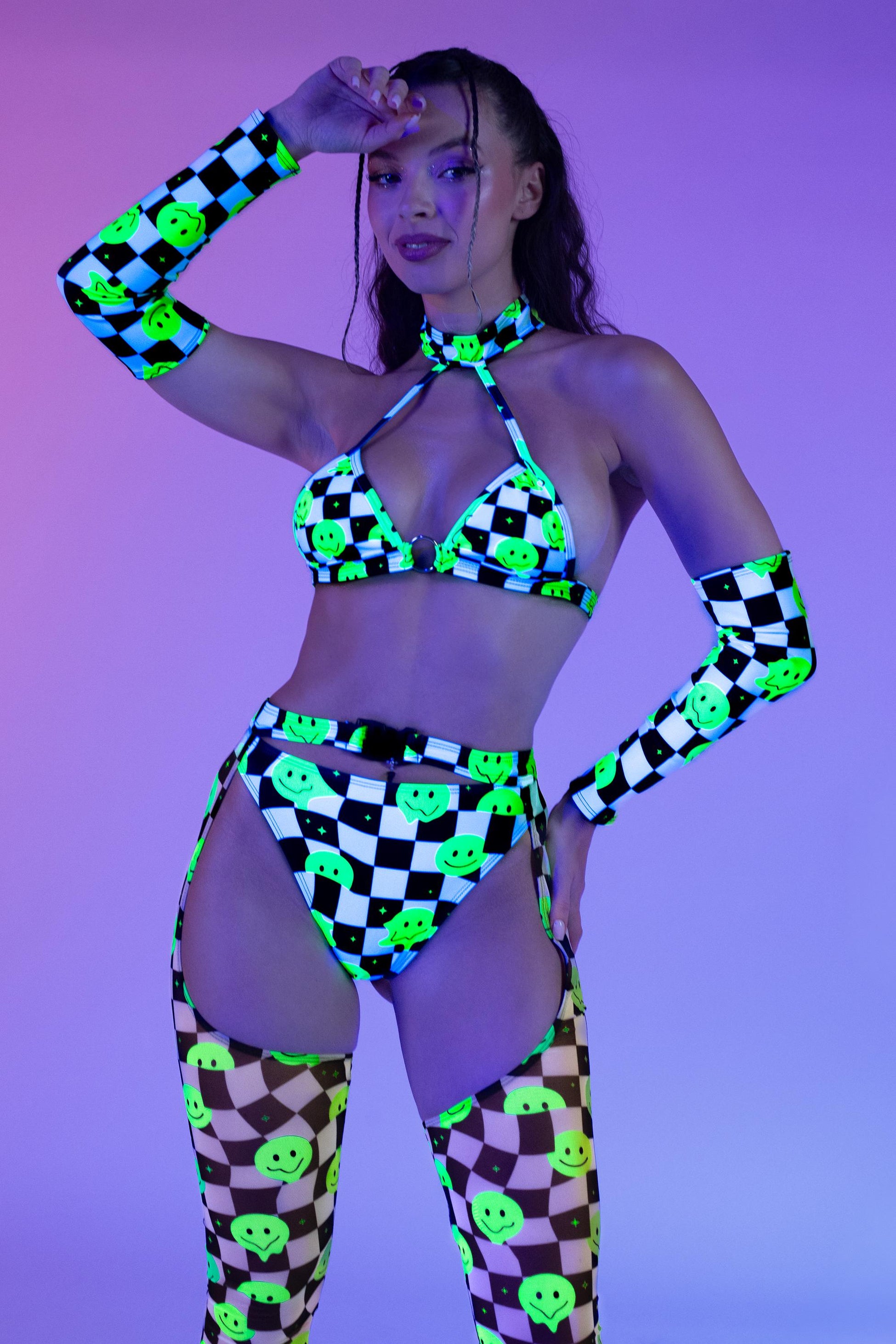 Chess Smiles Ring Choker Top 1