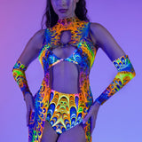 Fractal Galaxy Cut HW Shorts