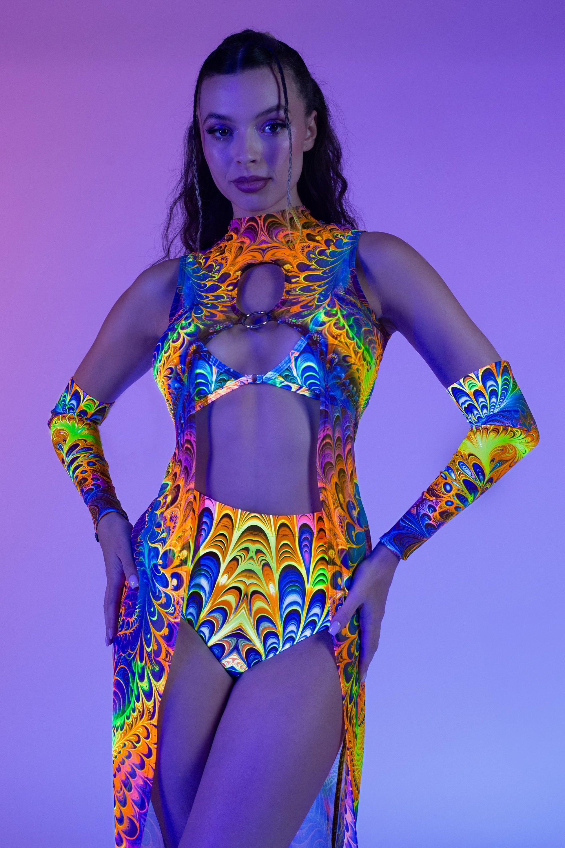 Fractal Galaxy Ring Bralette Top 1