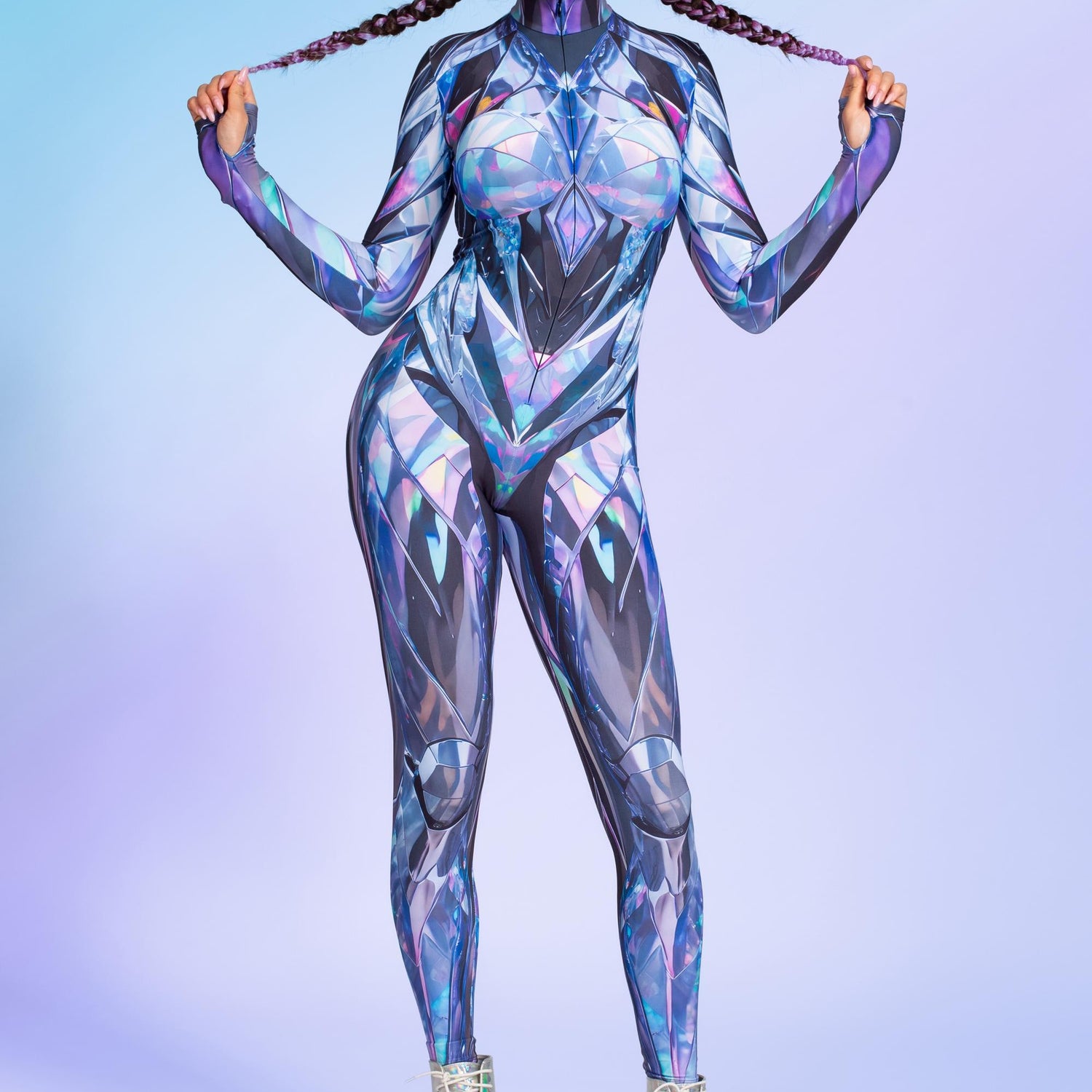 Precious Material Costume Blue