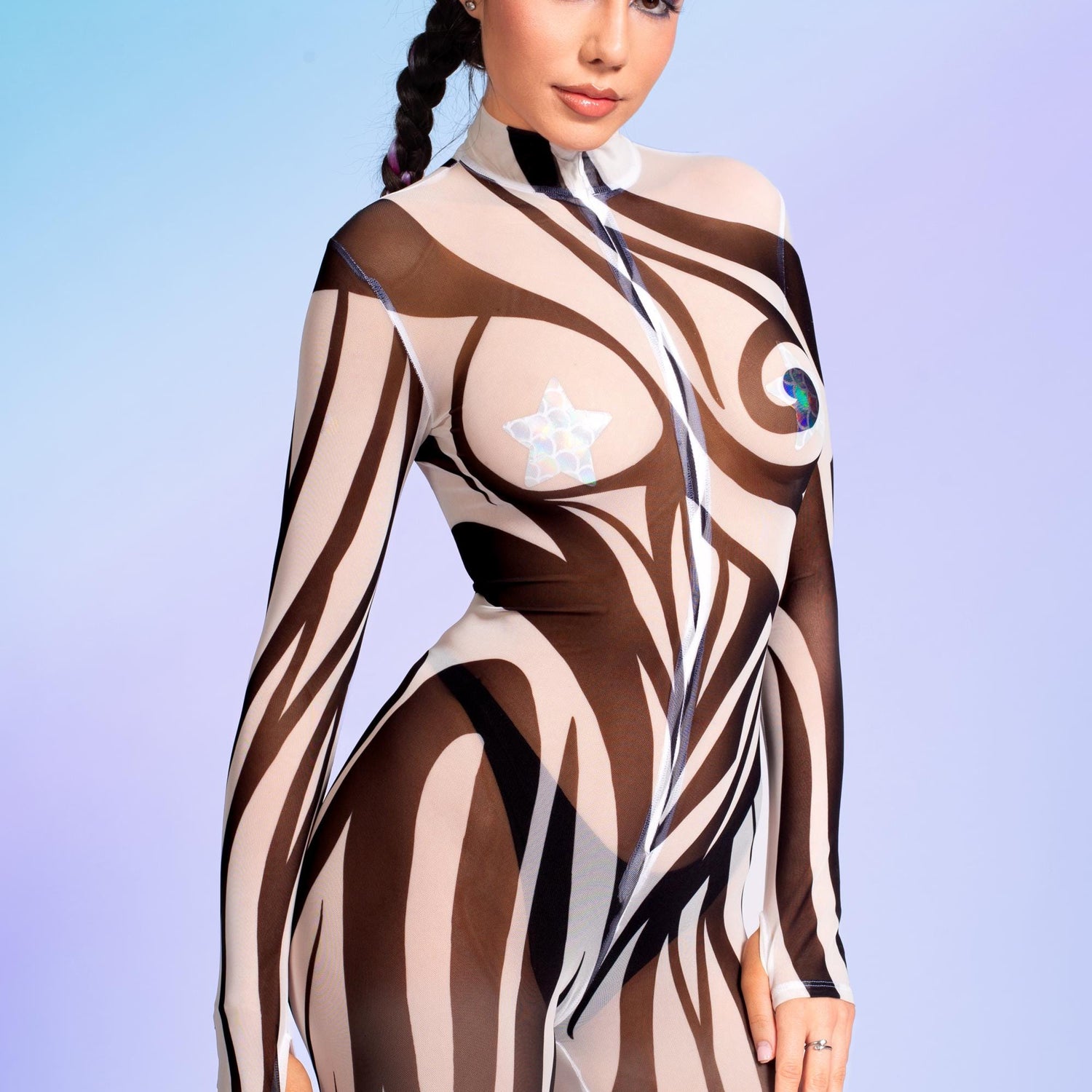 Fill In The Blanks Mesh Costume