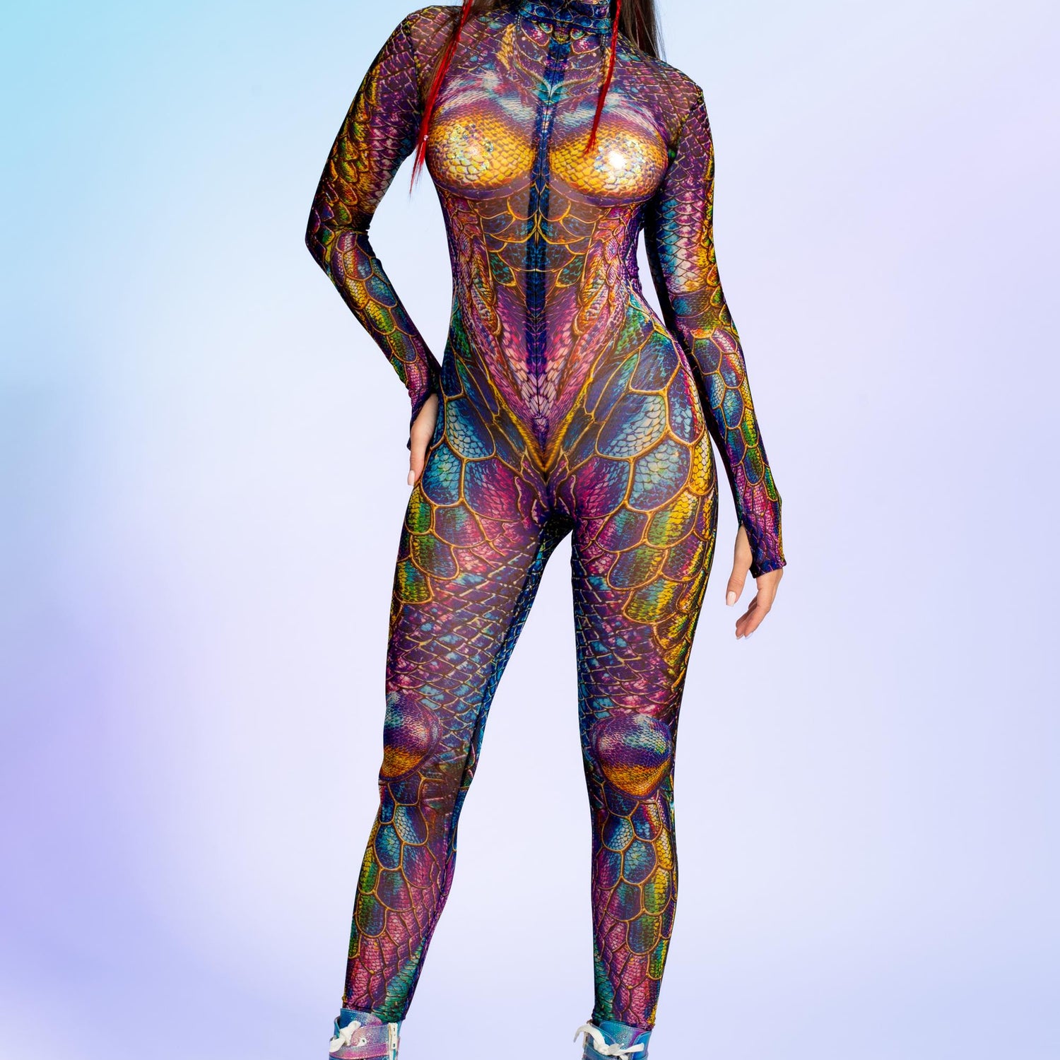 Scalebound Mesh Costume Blue, Pink