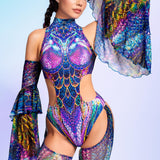 Scalebound Backless Chaps Bodysuit