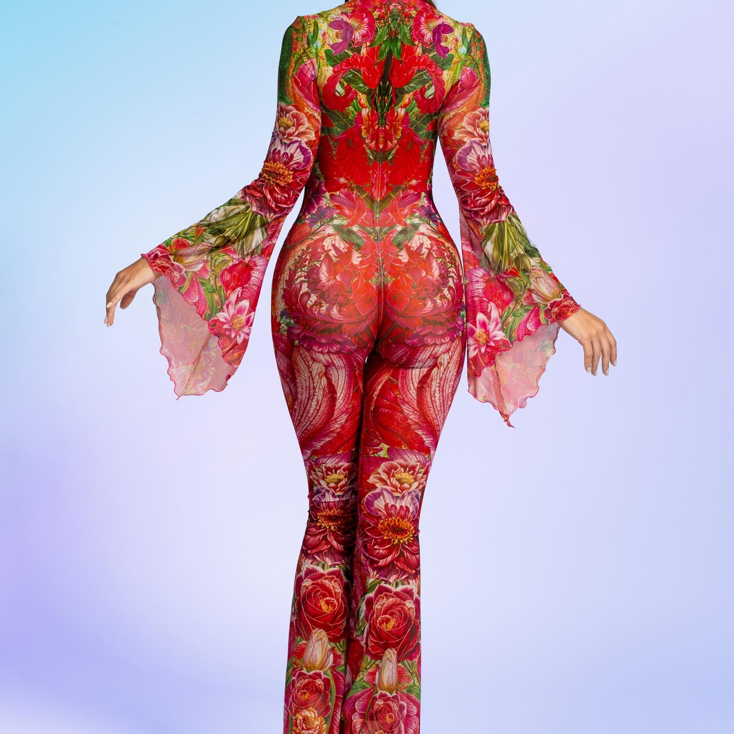 Gardenia Flared Mesh Costume Mesh