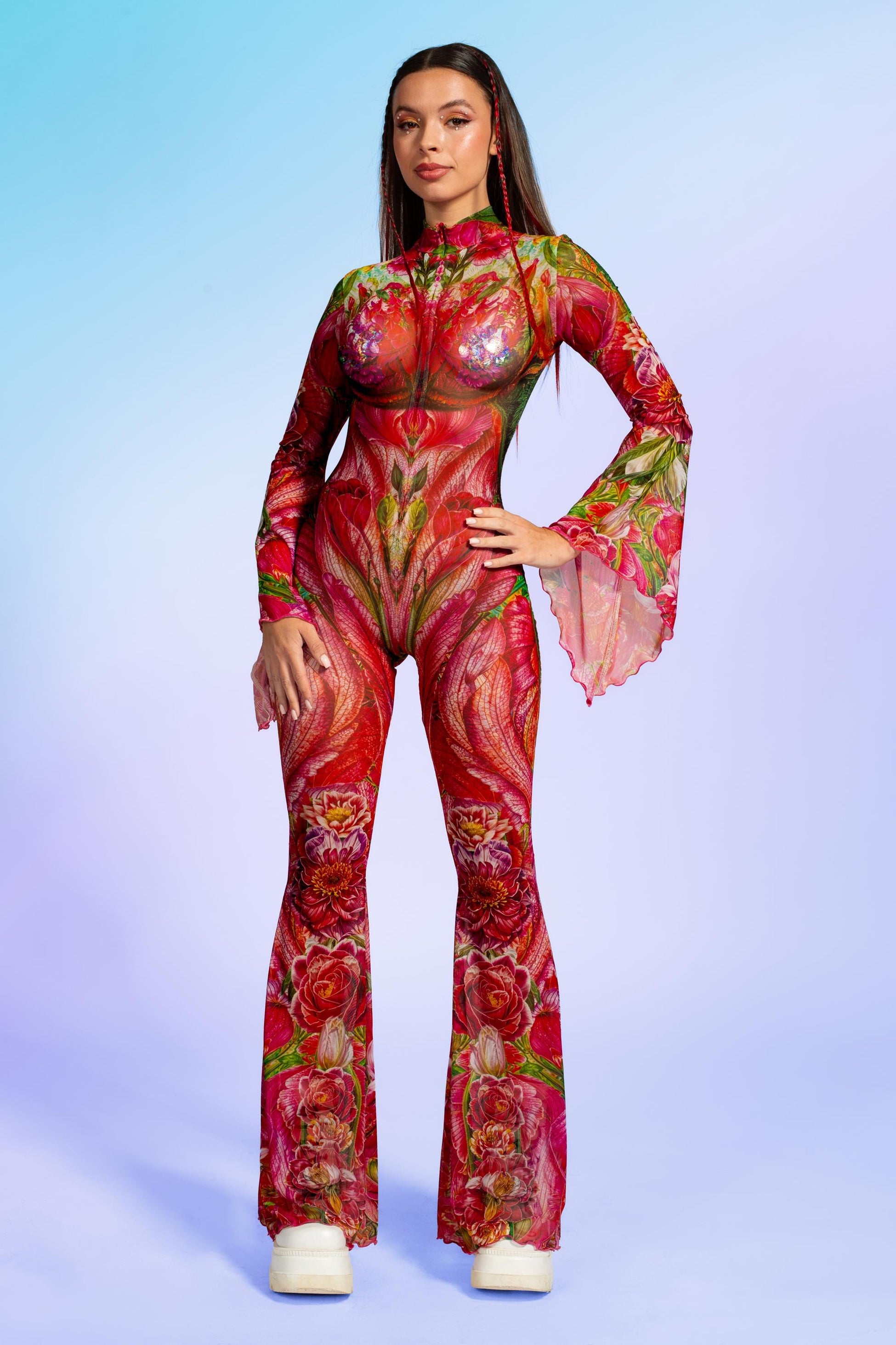 Gardenia Flared Mesh Costume 2