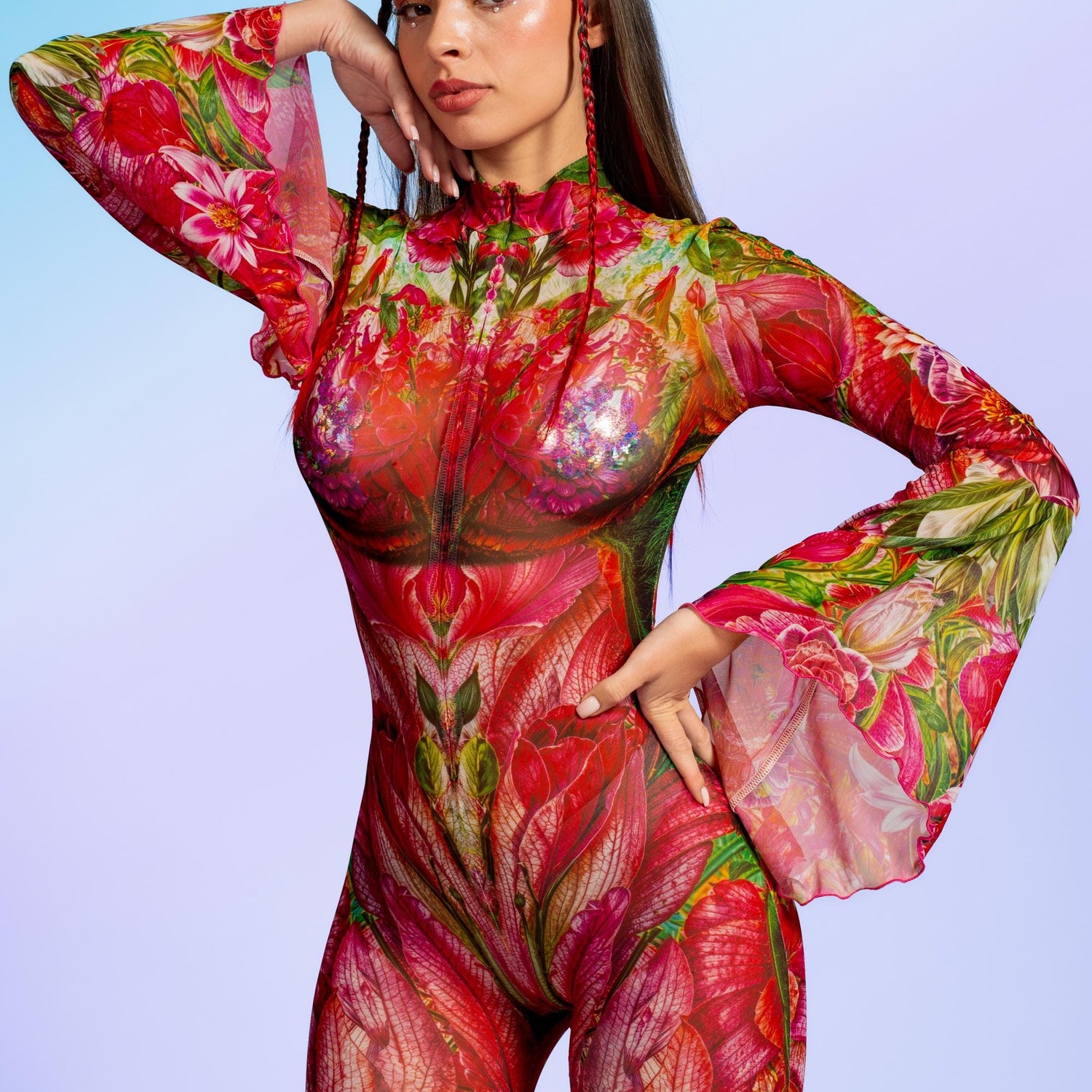 Gardenia Flared Mesh Costume