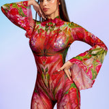 Gardenia Flared Mesh Costume