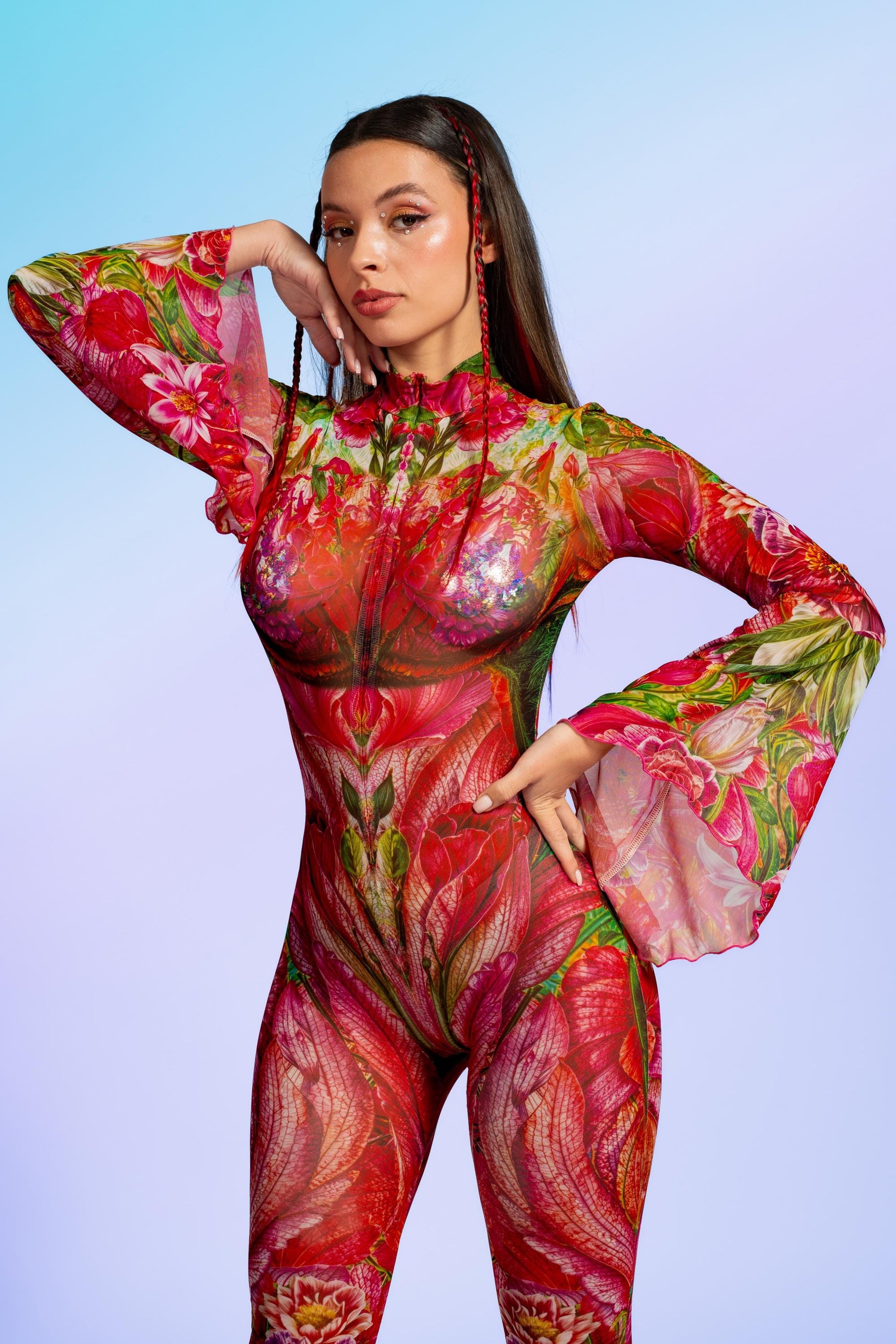 Gardenia Flared Mesh Costume 1