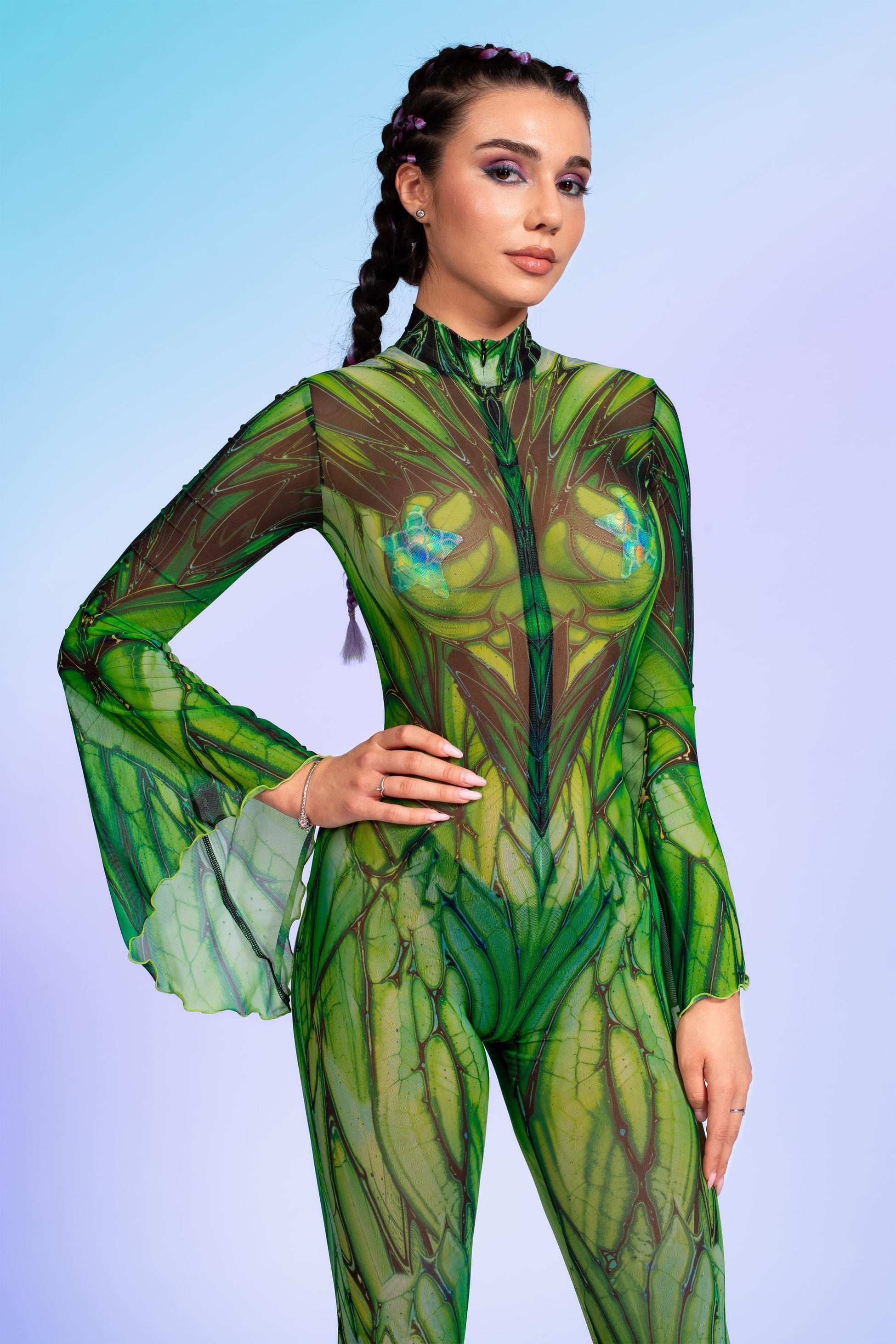 Cicada Flared Mesh Costume 1
