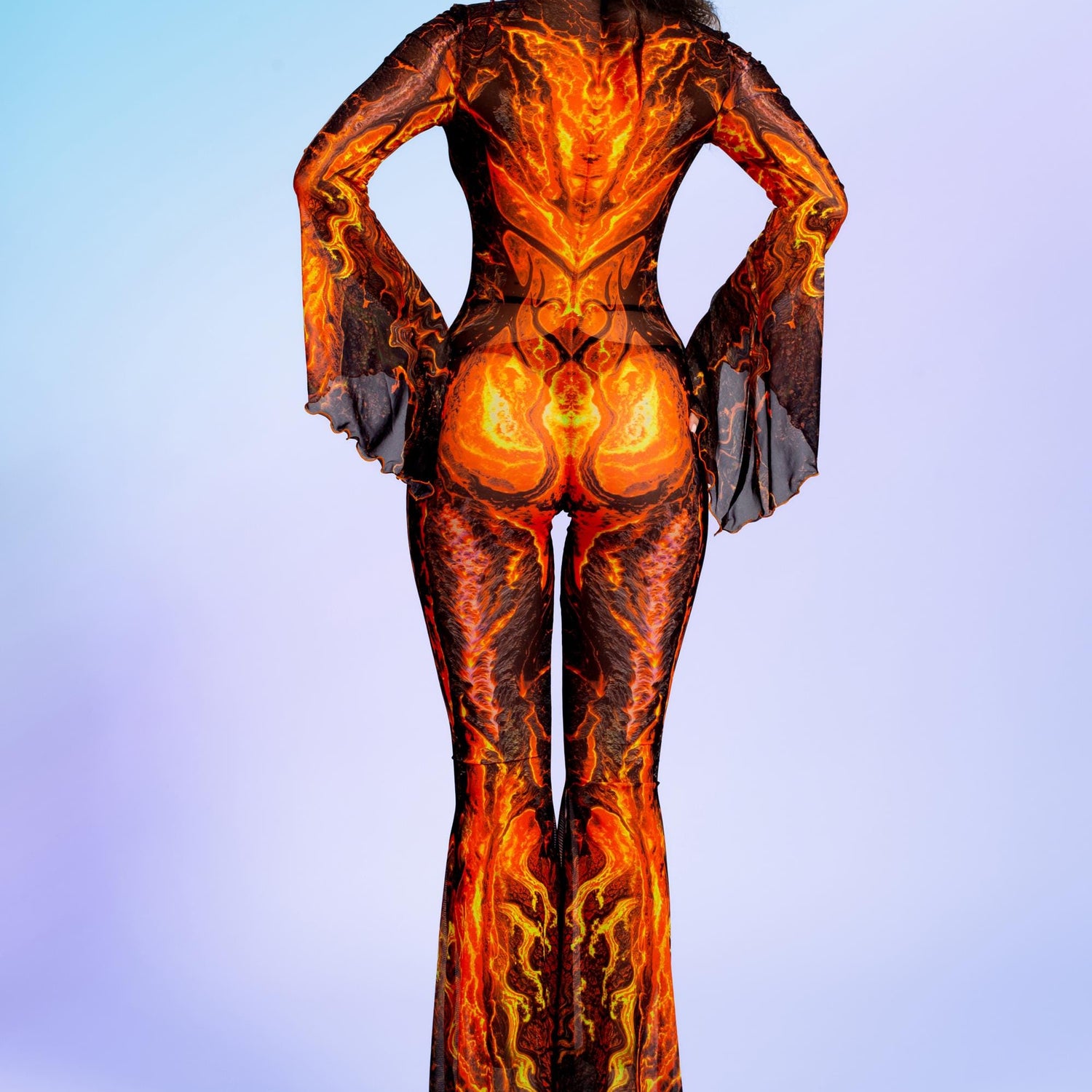 Natural Magmatism Flared Mesh Costume 6