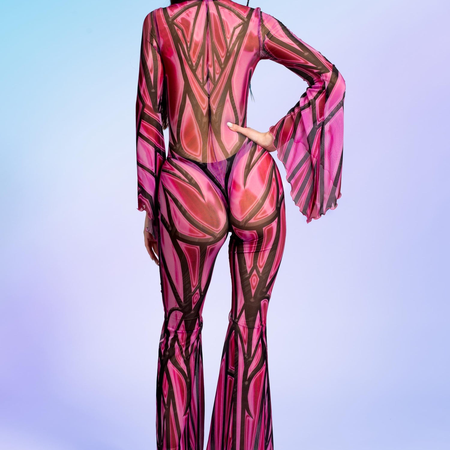 Candy Wrapper Criss-Cross Mesh Costume Mesh