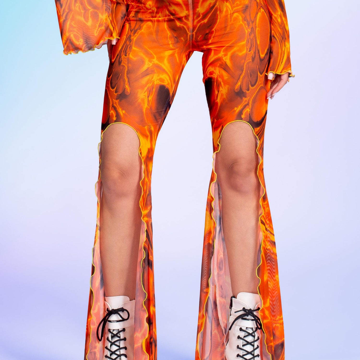 Up In Flames Flared Slit Set 7