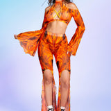 Up In Flames Flared Slit Set