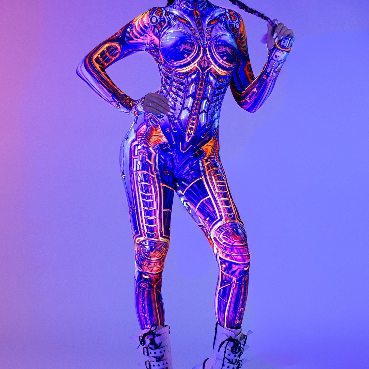 Hot Bot Costume Blue, Orange