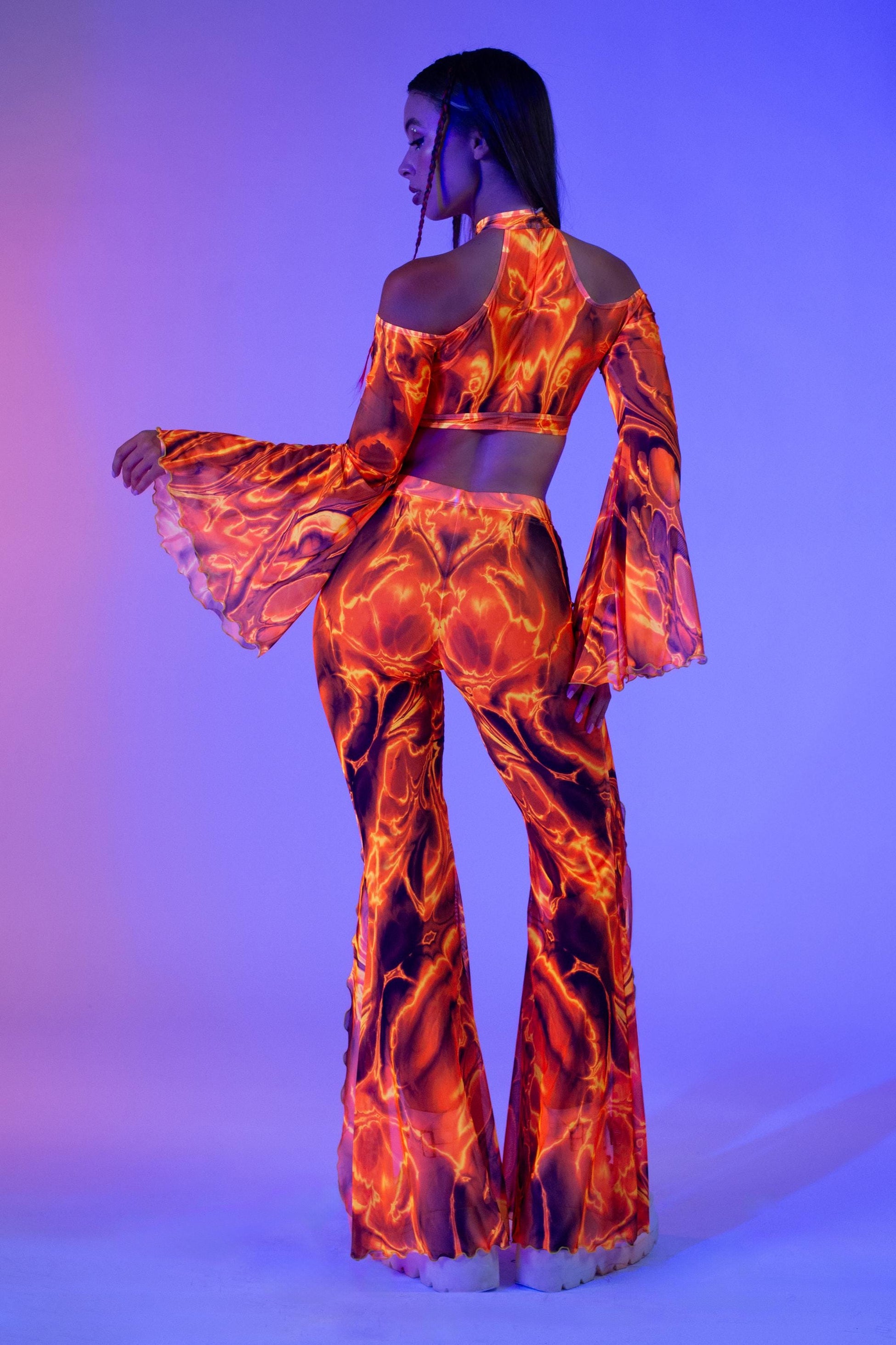 Up In Flames Flared Slit Set 2