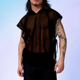 Just Black Male Hooded Rave Set