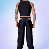 Just Black Male Halter Top