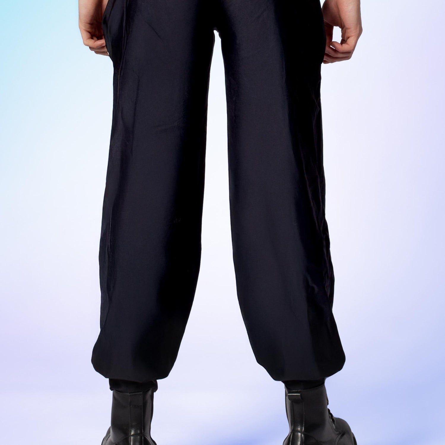Just Black Male Cutout Pants Black