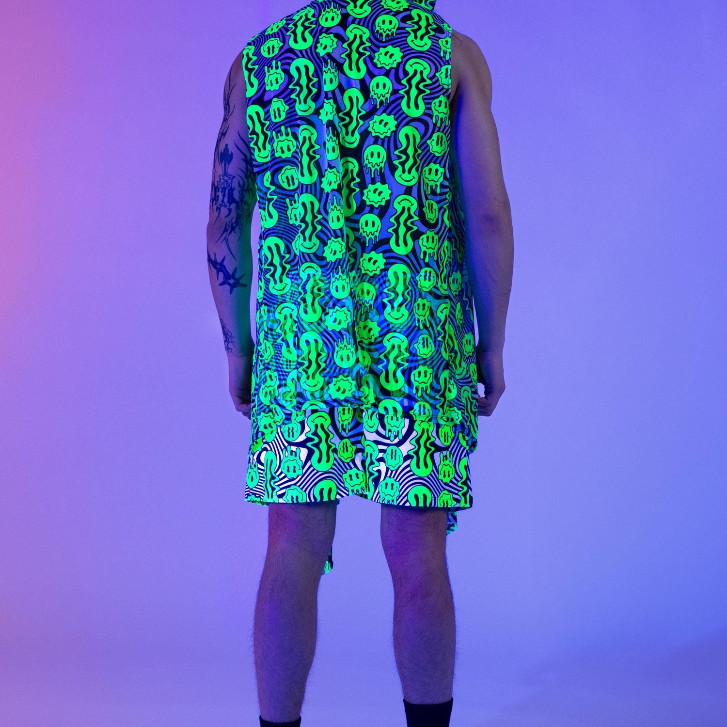 Very Funny Male Hooded Vest & Shorts Set 6