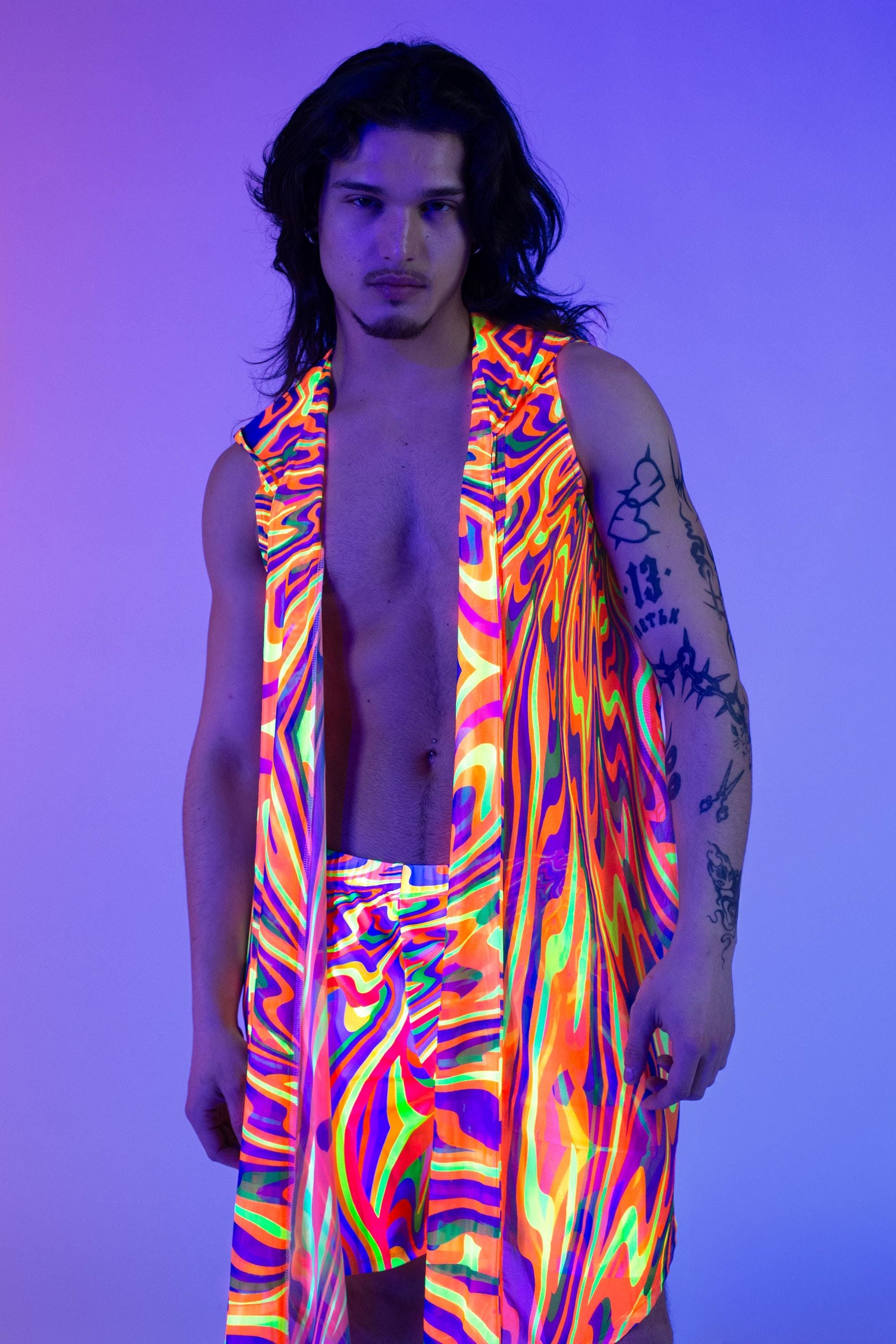 Samsara Male Hooded Vest & Shorts Set 1