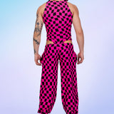Pink Me Male Halter Cutout Set