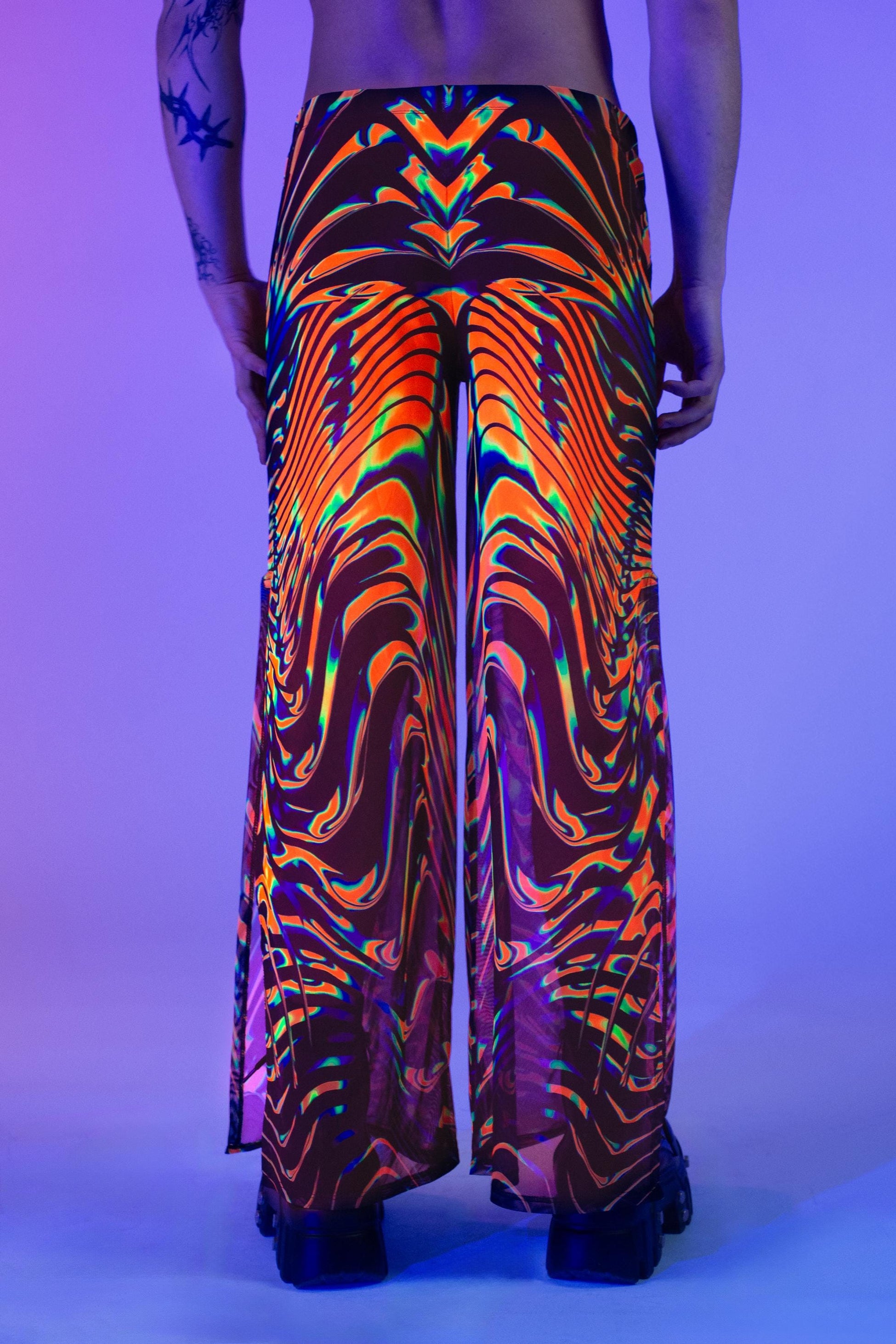 Photon Particle Mesh Male Split Pants 2