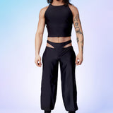 Just Black Male Halter Top