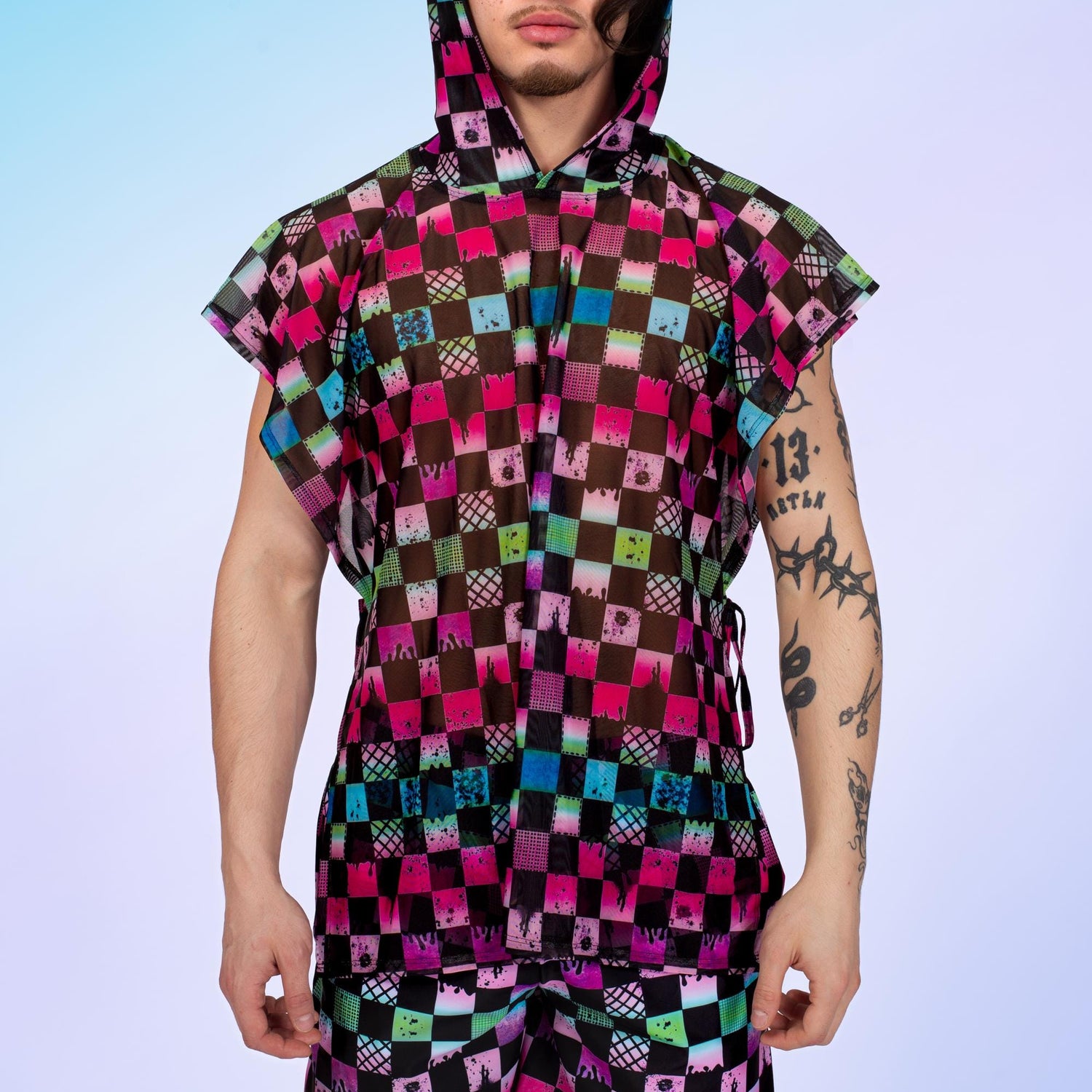 Color Racer Male Rave Shorts Festival