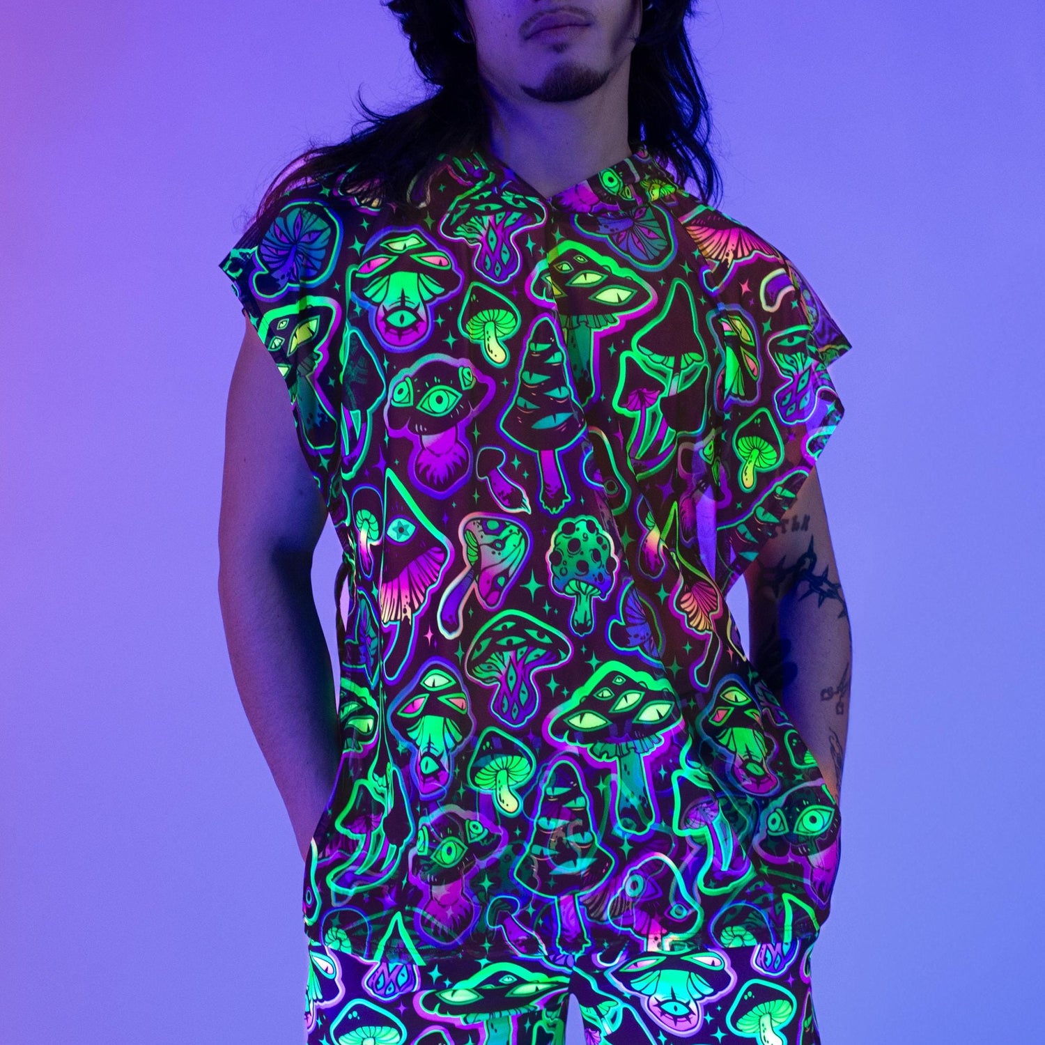 Shiitake Male Hooded Rave Set