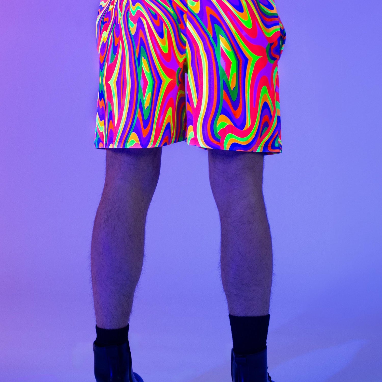 Samsara Male Rave Shorts Pink, Yellow