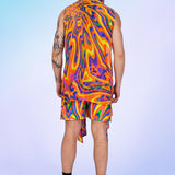 Samsara Male Hooded Vest & Shorts Set
