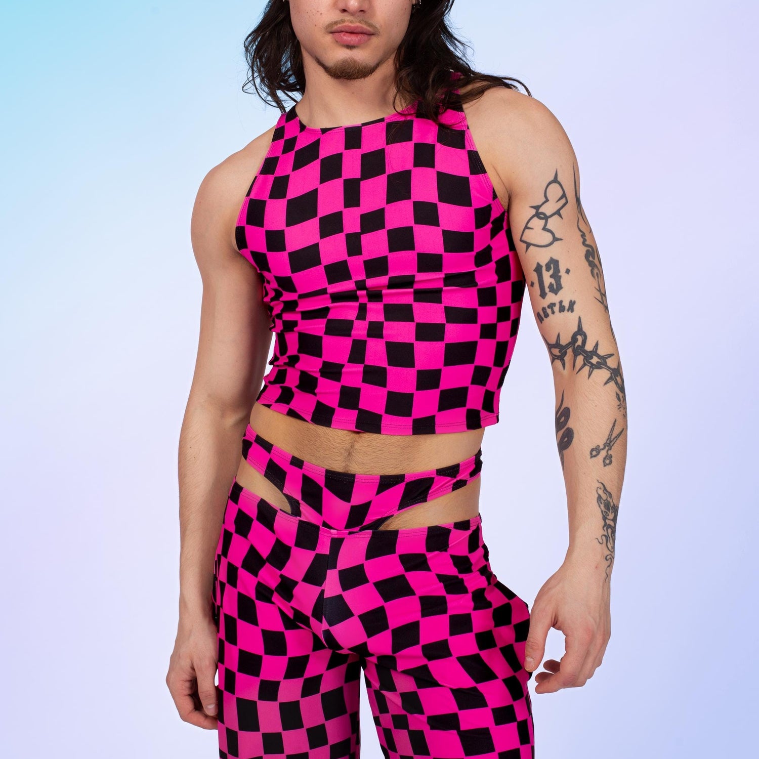 Pink Me Male Halter Cutout Set