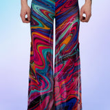 Vivid Vortex Mesh Male Split Pants