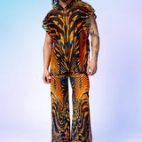 Photon Particle Mesh Male Split Pants