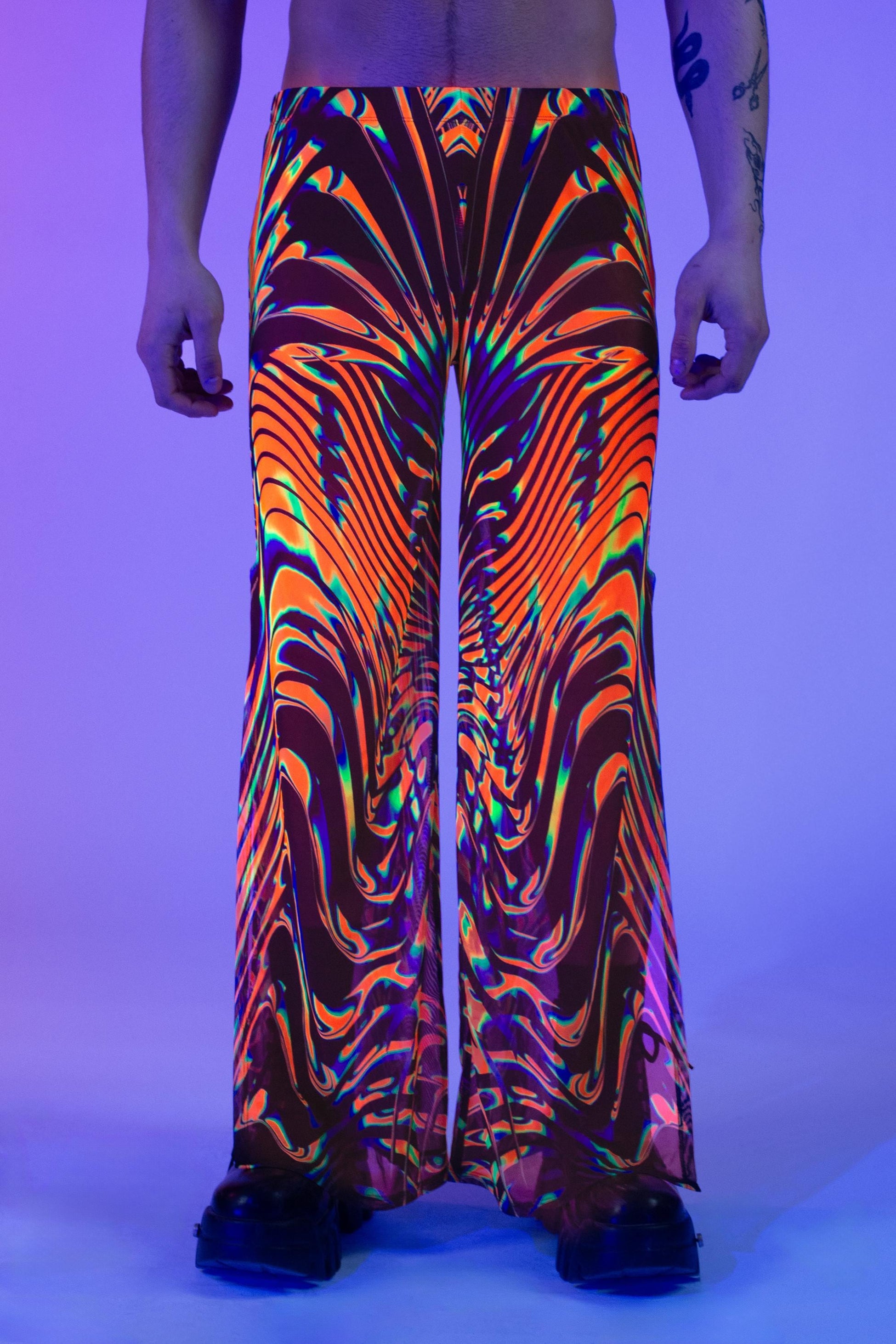 Photon Particle Mesh Male Split Pants 1