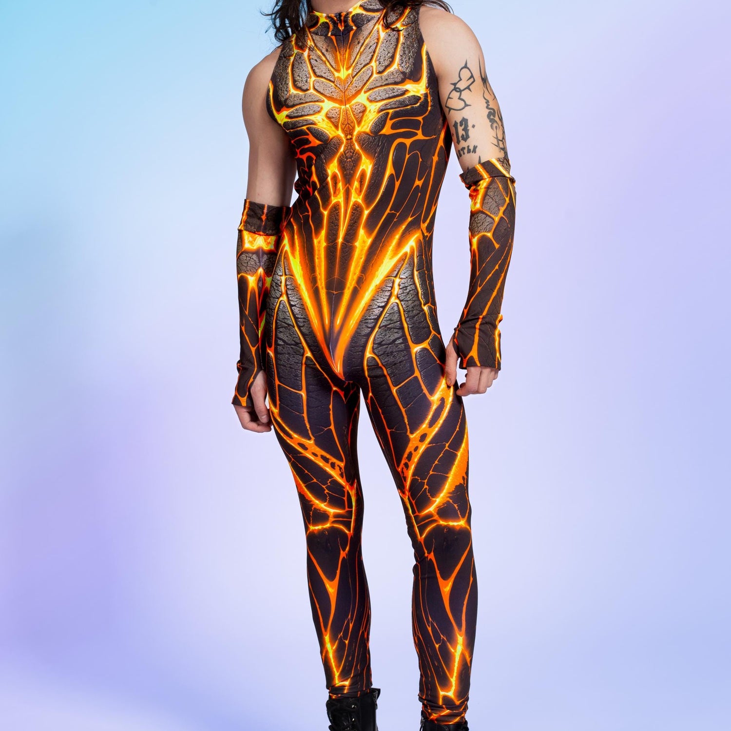 Men Vesuvius Male Sleeveless Costume