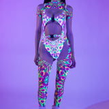 Prismatic Pulse Buckle Bodysuit