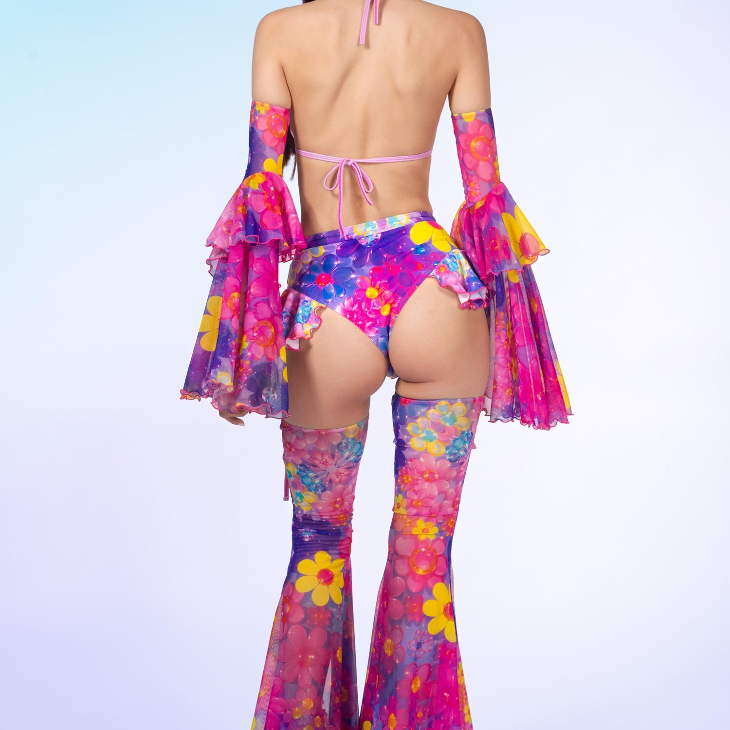 Sugarbabe Blossom Butterfly Ruffled Set Pink