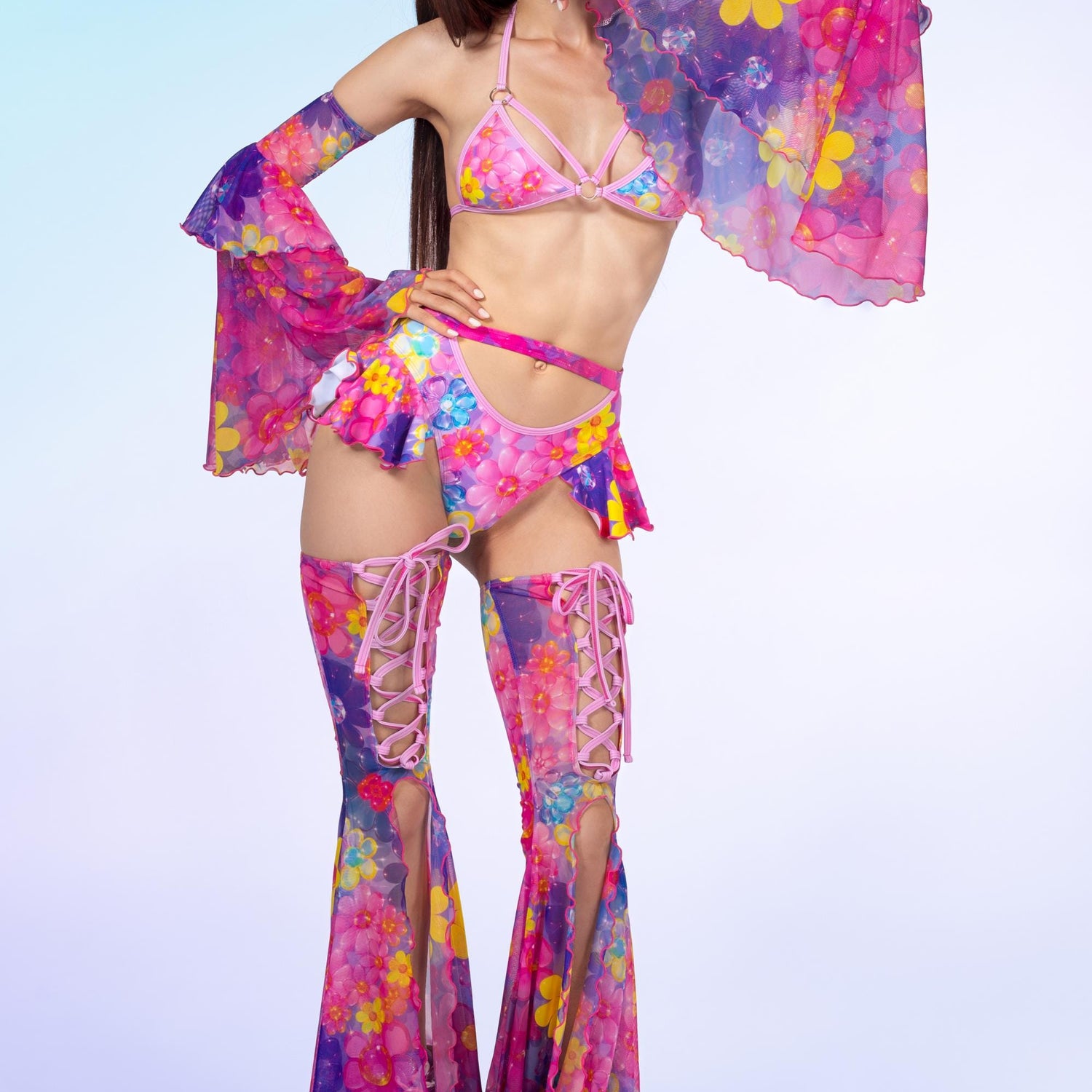Sugarbabe Blossom Butterfly Ruffled Set