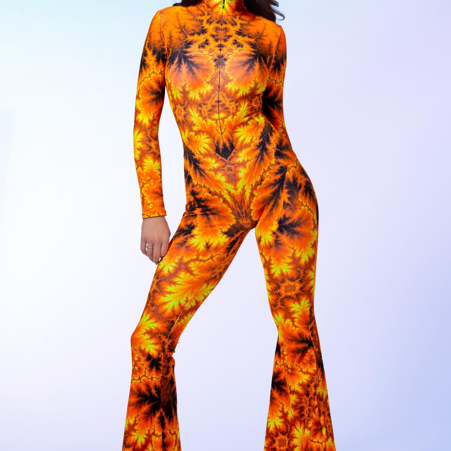 Firecracker Wide Leg Costume Orange, Yellow