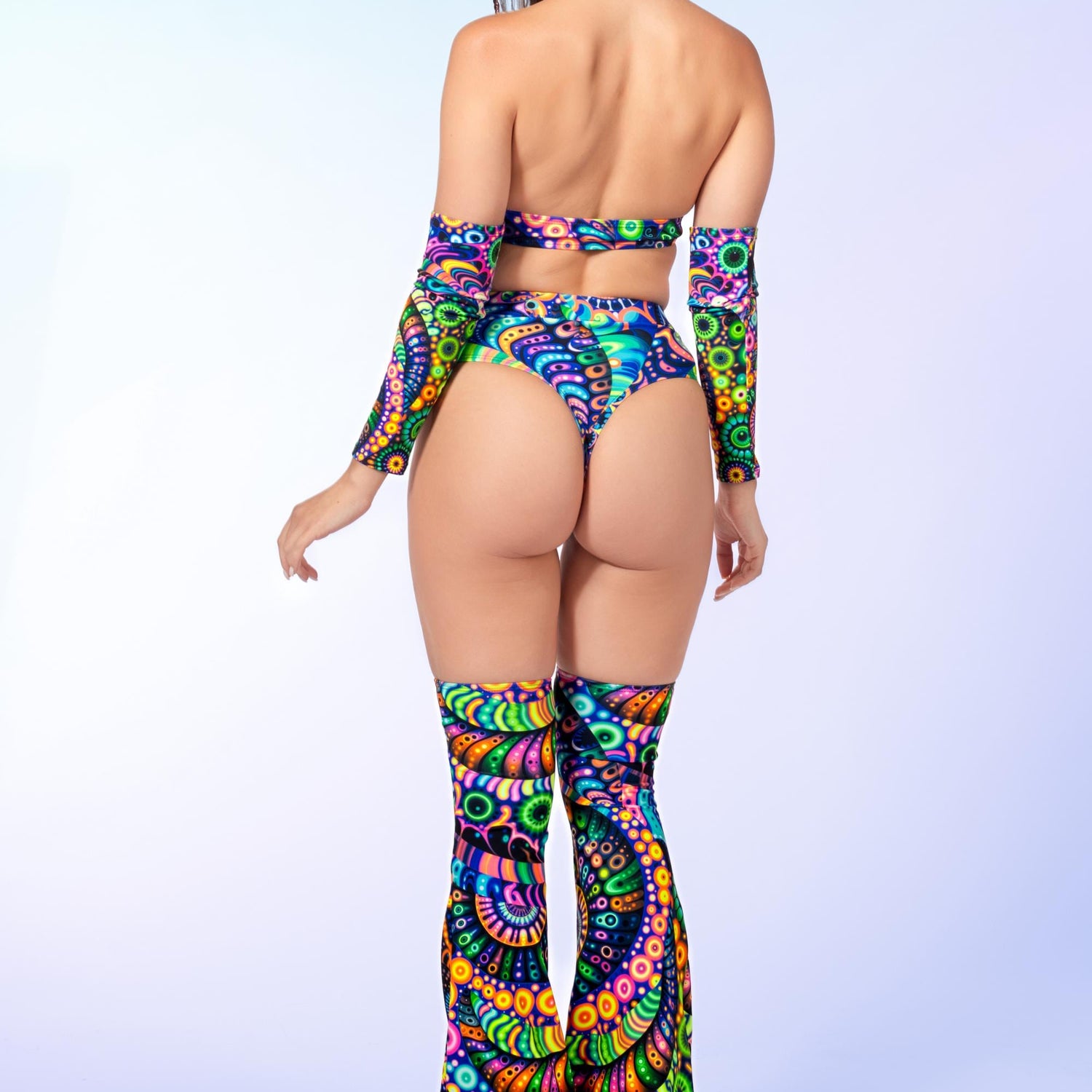 Women All Seeing Flared Bikini Chaps