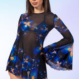 Indigo Dreams Open Back Dress