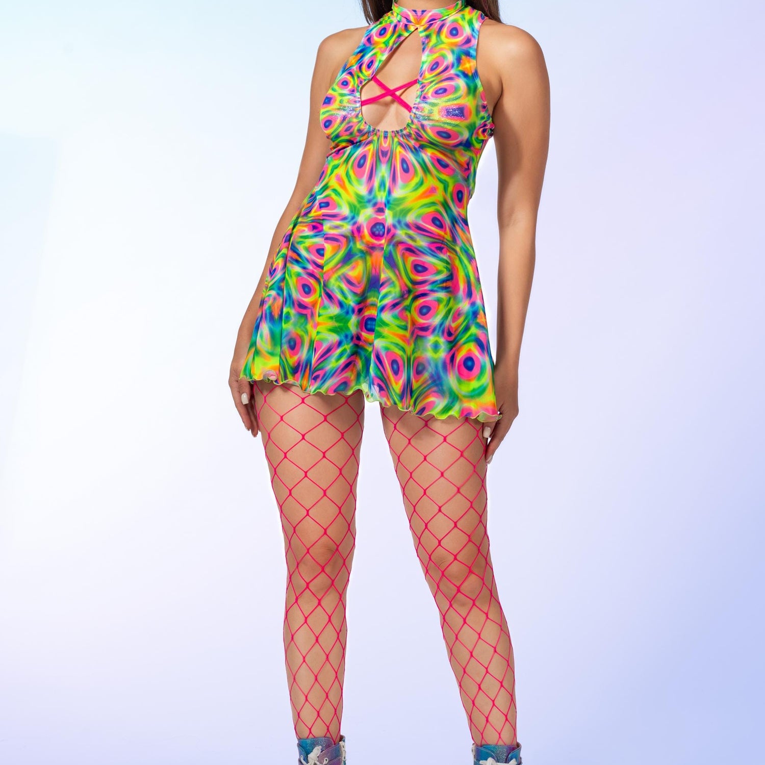 Women Prismatic Pulse  Criss-Cross Dress