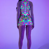 Prismatic Pulse  Criss-Cross Dress